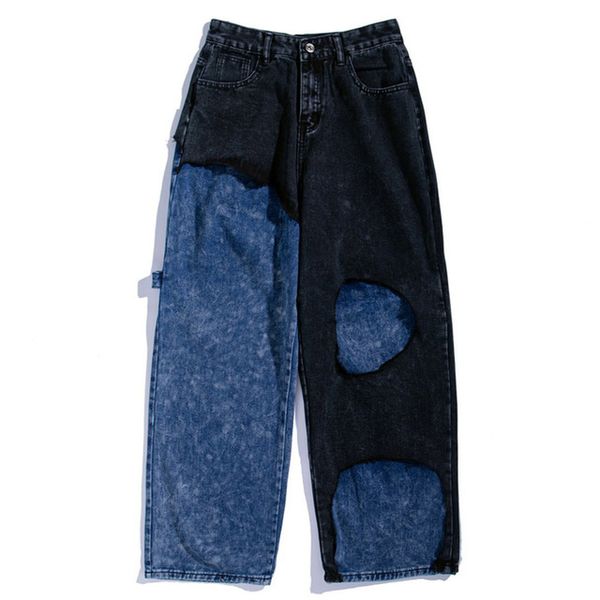 jeans men patchwork patch hole ripped jeans hip hop casual fashion streetwear vintage baggy denim pants couple, Black
jeans men patchwork patch hole ripped jeans hip hop casual fashion streetwear vintage baggy denim pants couple, Black