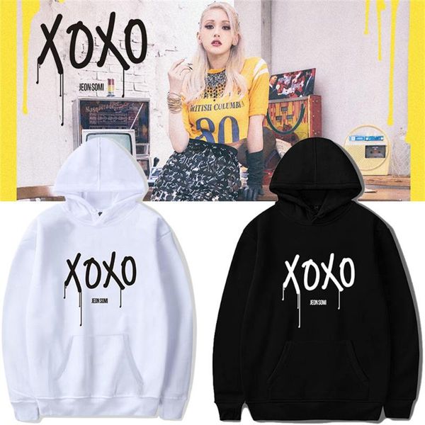 women's hoodies & sweatshirts somi xoxo sweatshirt kpop hip-hop with velvet autumn winter, Black
women's hoodies & sweatshirts somi xoxo sweatshirt kpop hip-hop with velvet autumn winter, Black