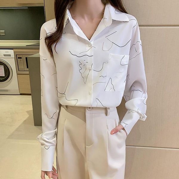 women's blouses & shirts womens and spring 2021 long sleeve white printed loose shirt korean chiffon
women's blouses & shirts womens and spring 2021 long sleeve white printed loose shirt korean chiffon
