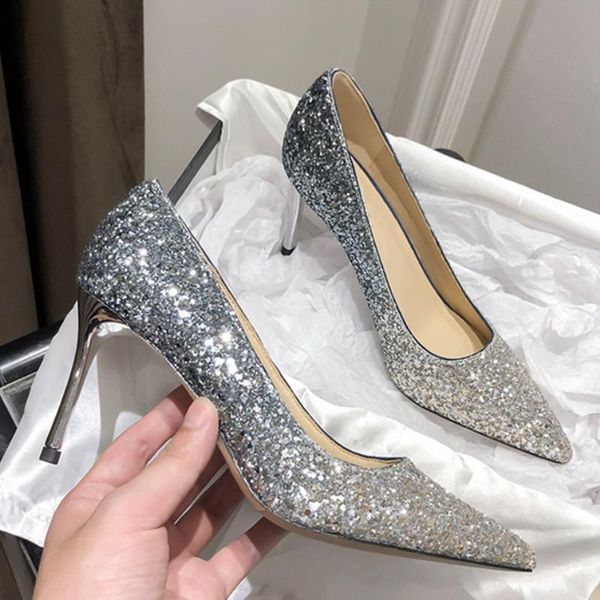 dress shoes 2021 bling high heels women pumps pointed toe woman party wedding 5cm/7cm/9cm, Black
dress shoes 2021 bling high heels women pumps pointed toe woman party wedding 5cm/7cm/9cm, Black