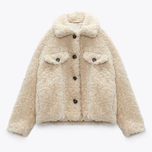 women's jackets casual lamb wool short jacket winter single-breasted turn-down collar solid thicken coat harajuku white fleece women, Black;brown
women's jackets casual lamb wool short jacket winter single-breasted turn-down collar solid thicken coat harajuku white fleece women, Black;brown