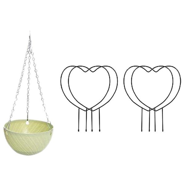 planters & pots 1 pcs round plastic hanging basket flower pot 16x10cm green 4 13-inch heart-shaped plant support frames
planters & pots 1 pcs round plastic hanging basket flower pot 16x10cm green 4 13-inch heart-shaped plant support frames