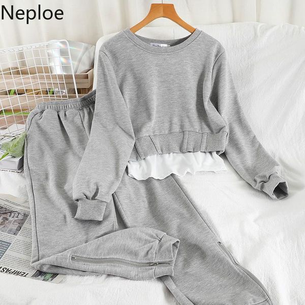neploe spring causal tracksuit women o neck sweatshirt sling bottoming harlan nine-point pants three-piece set femme roupas women's two, White
neploe spring causal tracksuit women o neck sweatshirt sling bottoming harlan nine-point pants three-piece set femme roupas women's two, White