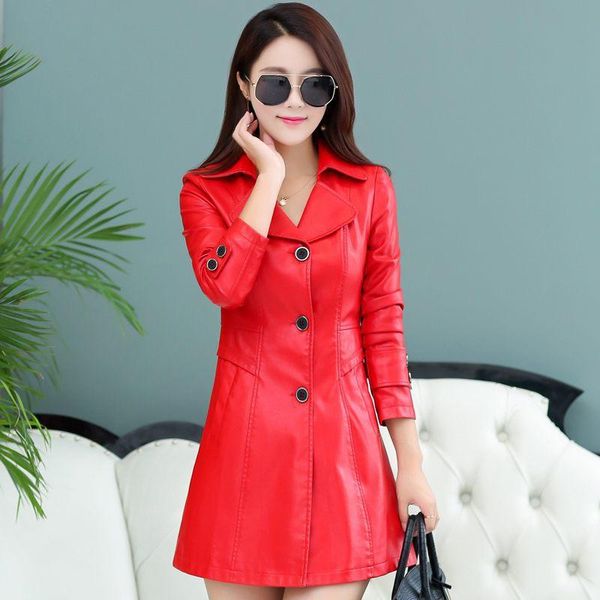women's leather & faux mujer suit collar spring style ladies fashion casual wild slim plus size clothing 2021 z490, Black
women's leather & faux mujer suit collar spring style ladies fashion casual wild slim plus size clothing 2021 z490, Black