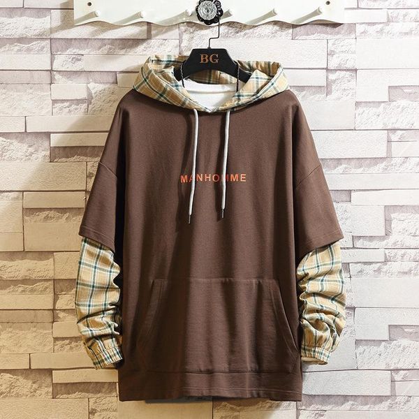 men's hoodies & sweatshirts 2021 autumn sweatshirt japanese fake two-piece hooded youth large size loose casual top, Black
men's hoodies & sweatshirts 2021 autumn sweatshirt japanese fake two-piece hooded youth large size loose casual top, Black