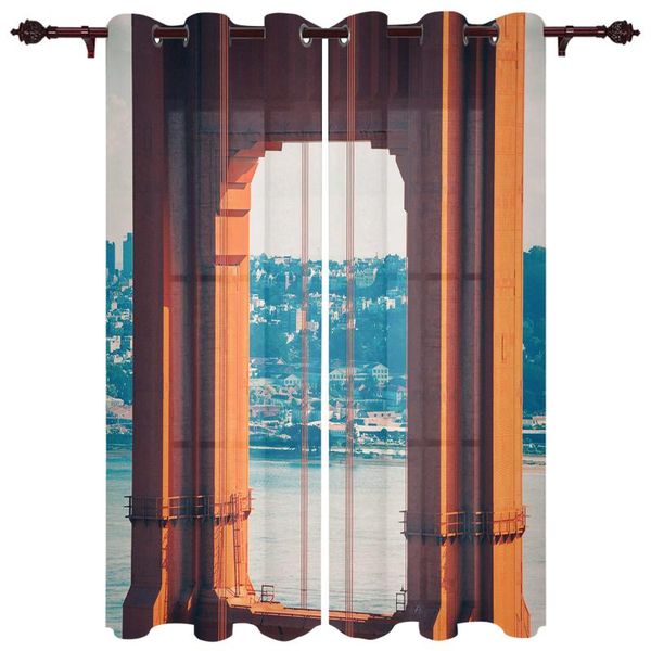 exquisite home luxury curtains golden gate bridge city living room dining bedroom el translucent curtain & drapes 
exquisite home luxury curtains golden gate bridge city living room dining bedroom el translucent curtain & drapes