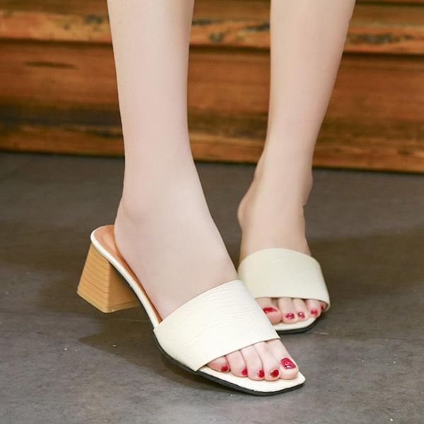 slippers rimocy pu leather high-heeled women summer open toe square heels sandals woman 2021 fashion solid color slides, Black
slippers rimocy pu leather high-heeled women summer open toe square heels sandals woman 2021 fashion solid color slides, Black
