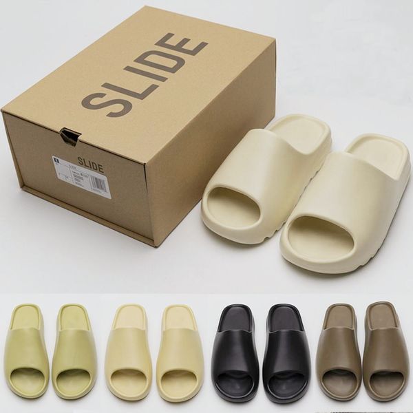 2021 women men slippers bone pure foam runner slide enfora blue orange desert sand resin soot earth brown summer shoes glow green luxurys de, Black
2021 women men slippers bone pure foam runner slide enfora blue orange desert sand resin soot earth brown summer shoes glow green luxurys de, Black