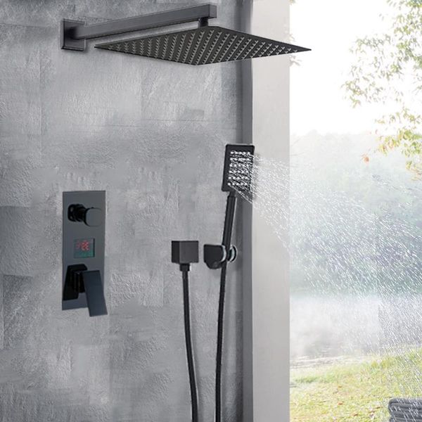 matte black bathroom shower b digital rain faucet set concealed display function tap sets
matte black bathroom shower b digital rain faucet set concealed display function tap sets