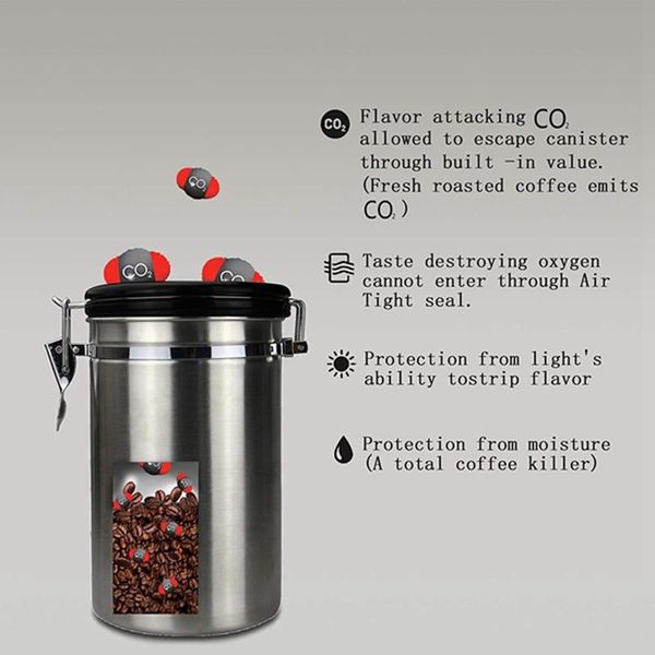 storage bottles & jars coffee flour sugar stainless steel container dili kitchen canister vacuum co2 valve airtight
storage bottles & jars coffee flour sugar stainless steel container dili kitchen canister vacuum co2 valve airtight