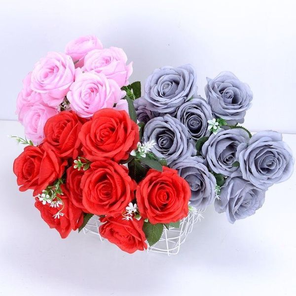 decorative flowers & wreaths 45cm artificial roses, a bunch of 10 red roses,romantic pink,champagne white,multi-color silk flowers,home deco
decorative flowers & wreaths 45cm artificial roses, a bunch of 10 red roses,romantic pink,champagne white,multi-color silk flowers,home deco