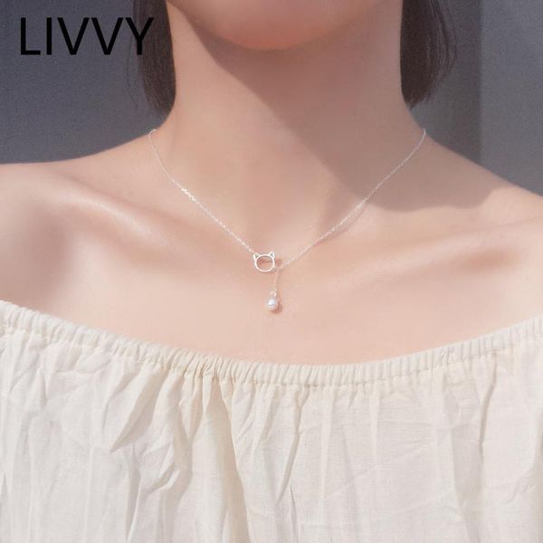 pendant necklaces livvy silver color cute cat bell necklace female simple clavicle chain elegant temperament gift
pendant necklaces livvy silver color cute cat bell necklace female simple clavicle chain elegant temperament gift