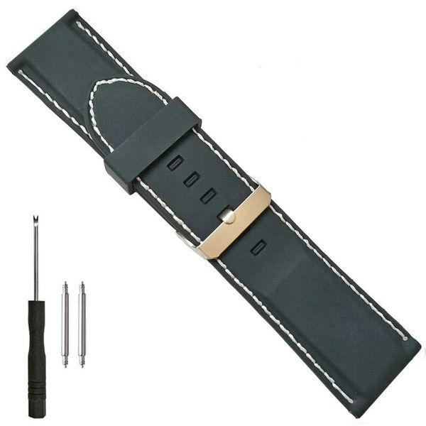 watch bands 28mm contrast stitched silicone rubber band replacement strap for men's fashion casual sports watches dz7396 dz7370 dz428, Black;brown
watch bands 28mm contrast stitched silicone rubber band replacement strap for men's fashion casual sports watches dz7396 dz7370 dz428, Black;brown