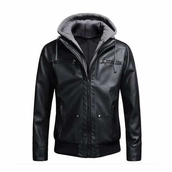 men's fur & faux mens black leather jacket hat detachable cotton slim hooded pu coat male motorcycle biker zipper outwear jaqueta couro
men's fur & faux mens black leather jacket hat detachable cotton slim hooded pu coat male motorcycle biker zipper outwear jaqueta couro