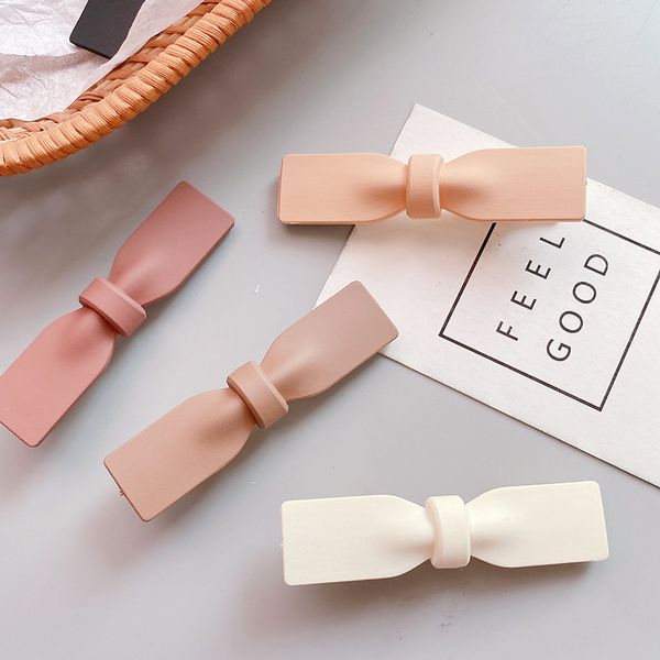 new japanese and korean fashion women's hairpins headwear for sweet girl simple milk tea color acrylic bow duckbill clip, Slivery;white
new japanese and korean fashion women's hairpins headwear for sweet girl simple milk tea color acrylic bow duckbill clip, Slivery;white