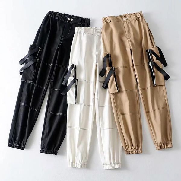 women's pants & capris casual joggers cargo broek woman tall tail plus size with pockets gothic harajuku streetwear, Black;white
women's pants & capris casual joggers cargo broek woman tall tail plus size with pockets gothic harajuku streetwear, Black;white