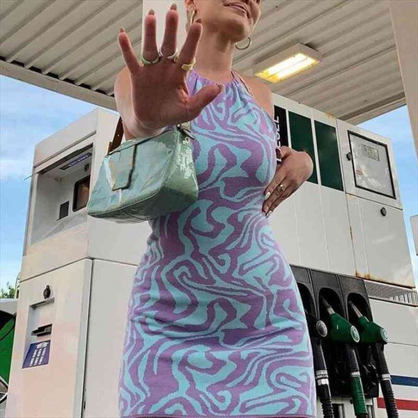 vintage mini knitted dress women summer backless tank dress bodycon party chic cute halter y2k paisley printed dresses, Black;gray
vintage mini knitted dress women summer backless tank dress bodycon party chic cute halter y2k paisley printed dresses, Black;gray
