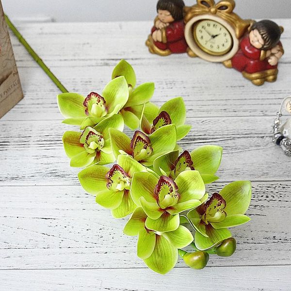 luxurious large cymbidium branch real touch 3d printing orchid artificial flowers living room decoration flores artificiales decorative & wr
luxurious large cymbidium branch real touch 3d printing orchid artificial flowers living room decoration flores artificiales decorative & wr