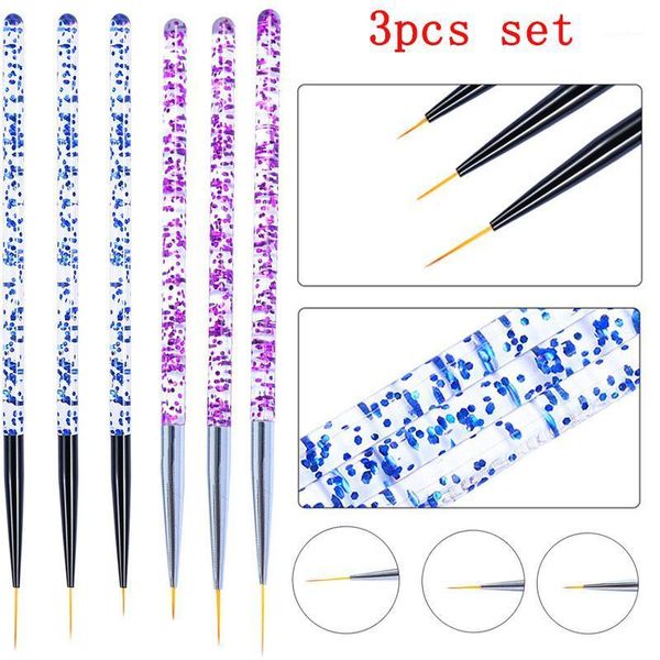 3pcs/set nail art line painting pen 3d tips acrylic uv gel brushes drawing crystal liner glitter french design manicure tool1
3pcs/set nail art line painting pen 3d tips acrylic uv gel brushes drawing crystal liner glitter french design manicure tool1