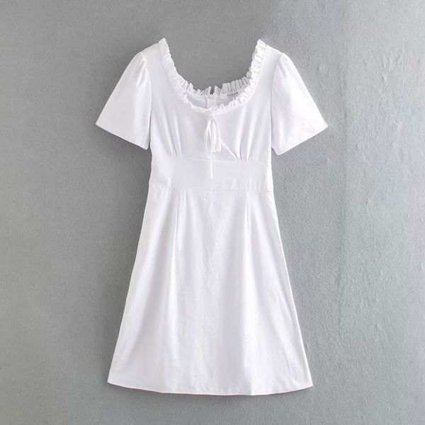 spring women dress solid short sleeve square collar above knee female fashion casual clothes 210517, Black;gray
spring women dress solid short sleeve square collar above knee female fashion casual clothes 210517, Black;gray