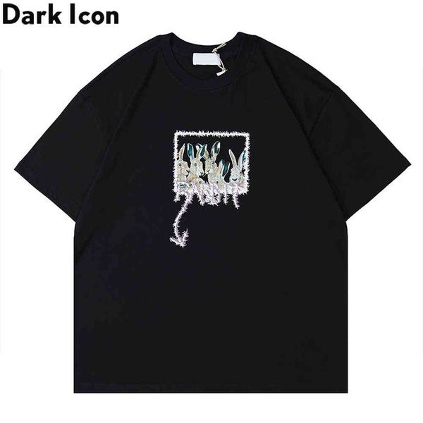 throns group of rabbit men's t-shirt summer crew neck tee shirts men 210603, White;black
throns group of rabbit men's t-shirt summer crew neck tee shirts men 210603, White;black