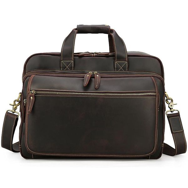 european and american leather business men's briefcase 17 inch lapbag retro crazy horse shoulder messenger briefcases
european and american leather business men's briefcase 17 inch lapbag retro crazy horse shoulder messenger briefcases