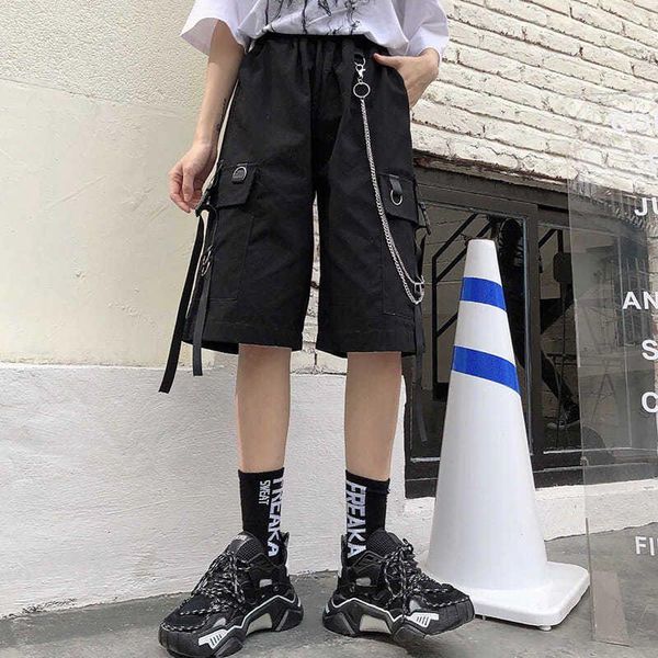 men's shorts cargo short pants summer trend korean high street hip-hop loose casual straight-leg wide-leg five-point, White;black
men's shorts cargo short pants summer trend korean high street hip-hop loose casual straight-leg wide-leg five-point, White;black
