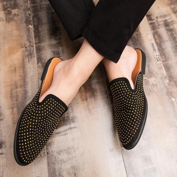 slippers men sandals 2021 summer half shoe pu leather beach causal lazy slip-on slides flip flops moccasins, Black
slippers men sandals 2021 summer half shoe pu leather beach causal lazy slip-on slides flip flops moccasins, Black