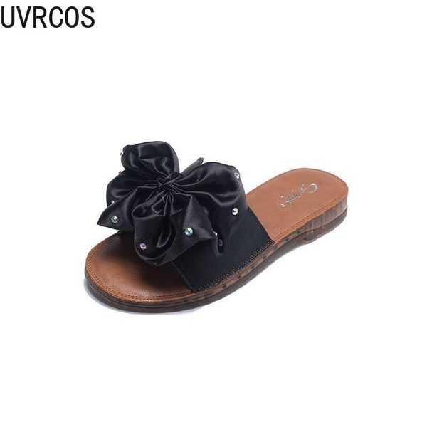 ladies slippers fashion all-match pure color simple shoe upper bow decoration sweet small fresh open-toed women's, Black
ladies slippers fashion all-match pure color simple shoe upper bow decoration sweet small fresh open-toed women's, Black
