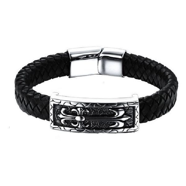 bangles bracelets fashion domineering black woven leather men's personalized rope ch kejia titanium steel bracelet scy896
bangles bracelets fashion domineering black woven leather men's personalized rope ch kejia titanium steel bracelet scy896