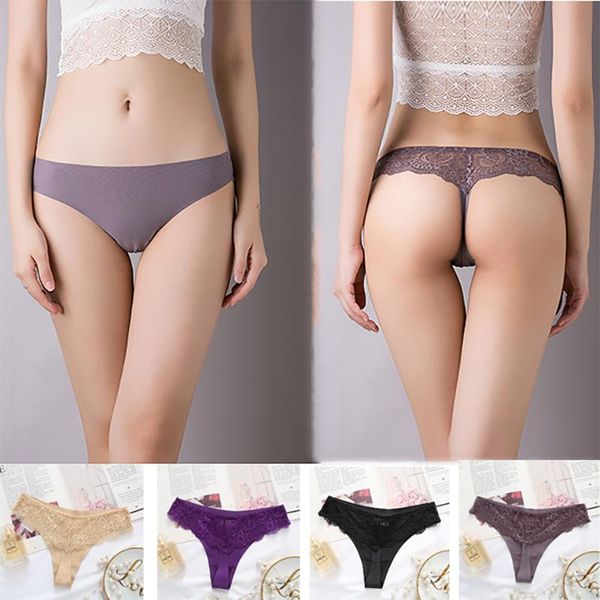 women's panties thongs women 's underwear ice silk seamless cotton crotch lace low-rise invisible lingerie show ladies charm, Black;pink
women's panties thongs women 's underwear ice silk seamless cotton crotch lace low-rise invisible lingerie show ladies charm, Black;pink