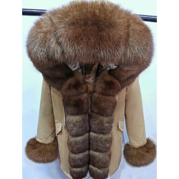 women's fur & faux waterproof winter jacket women long parka real coat liner detachable warm natural collar hood 2021, Black
women's fur & faux waterproof winter jacket women long parka real coat liner detachable warm natural collar hood 2021, Black