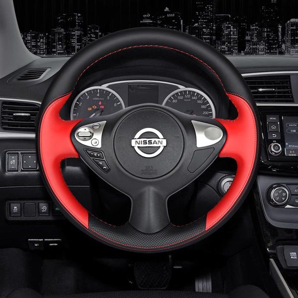 steering wheel covers diy hand-stitched leather car cover for bluebird sylphy accessories
steering wheel covers diy hand-stitched leather car cover for bluebird sylphy accessories