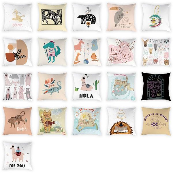 cushion/decorative pillow cartoon animal pattern cushion cover decorative cases cute alpaca cat peach skin home decoration 45x45cm
cushion/decorative pillow cartoon animal pattern cushion cover decorative cases cute alpaca cat peach skin home decoration 45x45cm