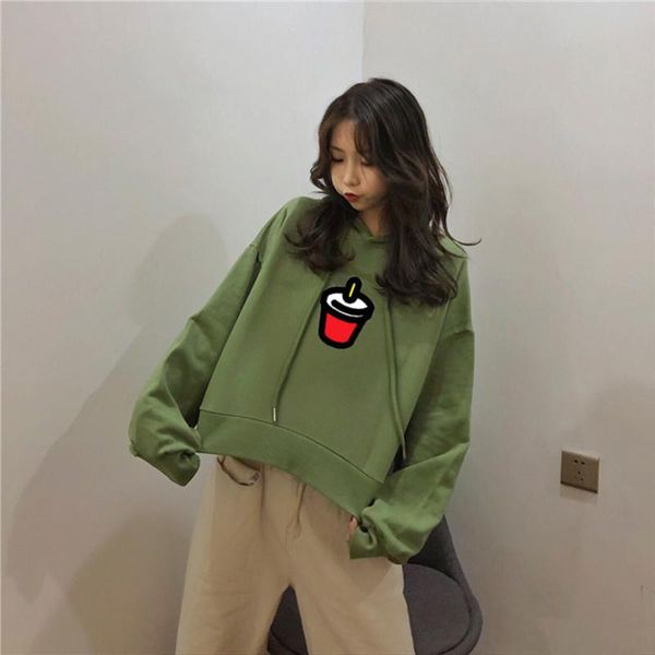 women's hoodies & sweatshirts women printed casual streetwear crop cropped jumper pullover short loose sweatshirt sudaderas vintage, Black
women's hoodies & sweatshirts women printed casual streetwear crop cropped jumper pullover short loose sweatshirt sudaderas vintage, Black