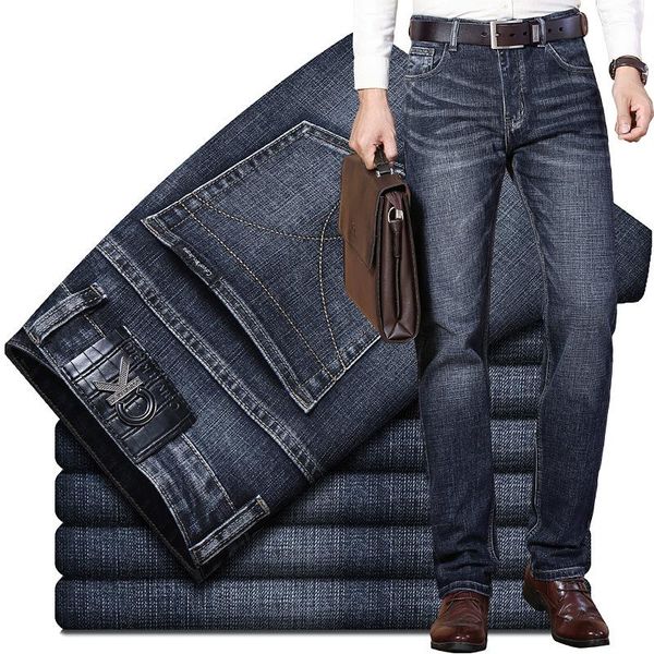 luren 2021 autumn winter men's jeans slim elastic fashion business trousers classic style cotton denim pants, Blue
luren 2021 autumn winter men's jeans slim elastic fashion business trousers classic style cotton denim pants, Blue