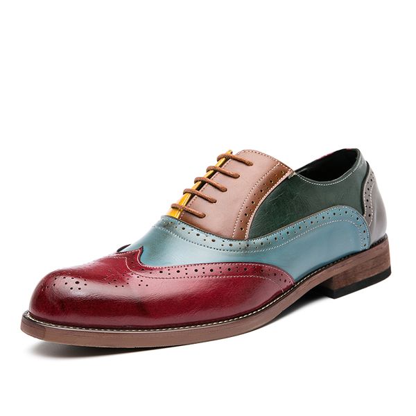 2022 men shoes handmade high-grade multi-color pu head low-heel lace-up fashion mens dress shoes luxurious brock oxford shoes, Black
2022 men shoes handmade high-grade multi-color pu head low-heel lace-up fashion mens dress shoes luxurious brock oxford shoes, Black