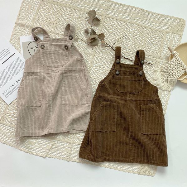 2021 spring korean style baby girls corduroy suspenders dress kids clothes pure color toddlers children jumpsuits dresses, Red;yellow
2021 spring korean style baby girls corduroy suspenders dress kids clothes pure color toddlers children jumpsuits dresses, Red;yellow