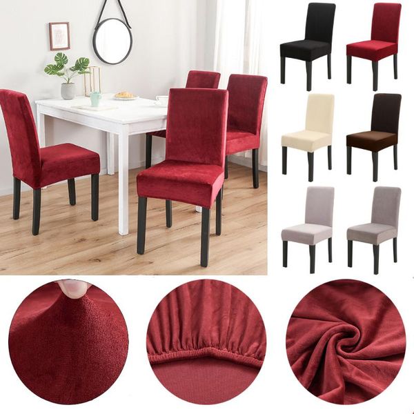 chair covers 1/2/4/6pcs elastic cover silver velvet solid color multifunctional for home dining room
chair covers 1/2/4/6pcs elastic cover silver velvet solid color multifunctional for home dining room