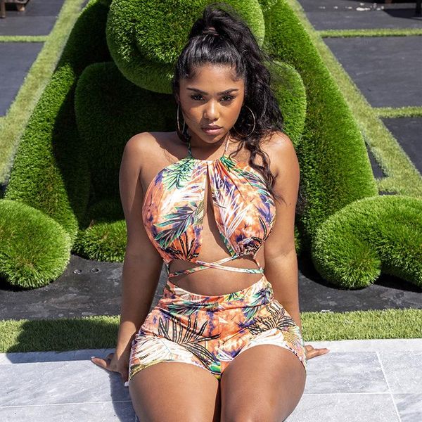 women's tracksuits wsevypo bohemian leaves print shorts sets women two-pieces summer beach suits ladies backless halter crop tube +shor, Gray
women's tracksuits wsevypo bohemian leaves print shorts sets women two-pieces summer beach suits ladies backless halter crop tube +shor, Gray