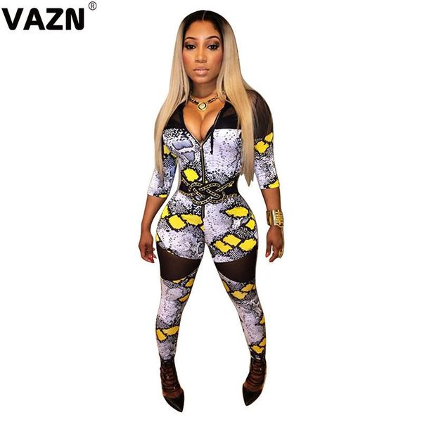women's jumpsuits & rompers vazn 2021 lady spring 2 colors long jumpsuit full sleeve zipper leopard hooded chic, Black;white
women's jumpsuits & rompers vazn 2021 lady spring 2 colors long jumpsuit full sleeve zipper leopard hooded chic, Black;white