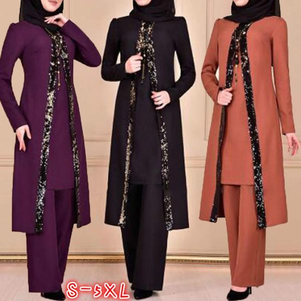 women's two piece pants women set ethnic style round neck coat long sleeve sequined temperament casual solid color straight-leg three-p, White
women's two piece pants women set ethnic style round neck coat long sleeve sequined temperament casual solid color straight-leg three-p, White
