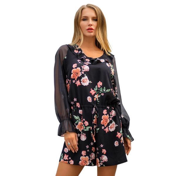 women's jumpsuits & rompers designer mesh patchwork floral print women jumpsuit see through o neck female chiffon short playsuits causa, Black;white
women's jumpsuits & rompers designer mesh patchwork floral print women jumpsuit see through o neck female chiffon short playsuits causa, Black;white
