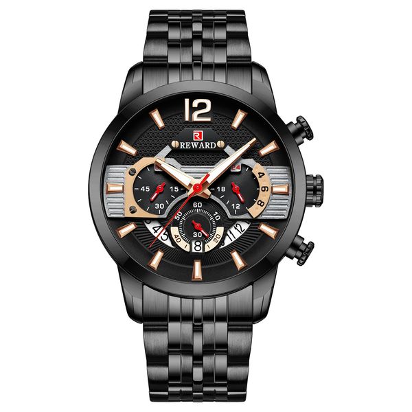 reward watches rd81013m waterproof luminous solid mens sports watch steel band multifunction chronograph calender wristwatches relogio mascu, Slivery;brown
reward watches rd81013m waterproof luminous solid mens sports watch steel band multifunction chronograph calender wristwatches relogio mascu, Slivery;brown