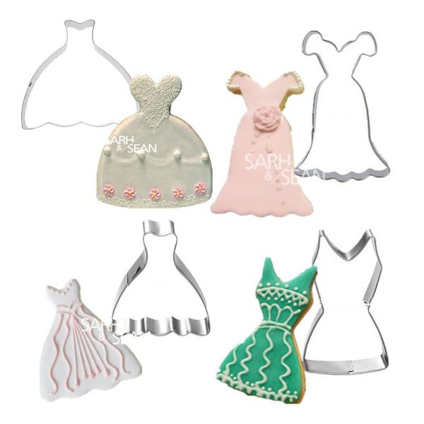 baking moulds 5 styles stainless steel wedding woman dress cookie cutters fondant biscuits tools decorations
baking moulds 5 styles stainless steel wedding woman dress cookie cutters fondant biscuits tools decorations