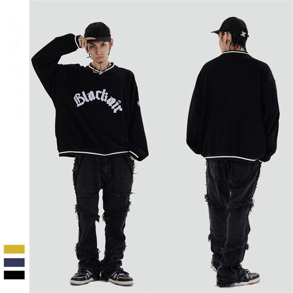 men's hoodies & sweatshirts american style retro street v-neck oversize loose fleece hoodie 100% cotton pullover coats fashion couple, Black
men's hoodies & sweatshirts american style retro street v-neck oversize loose fleece hoodie 100% cotton pullover coats fashion couple, Black