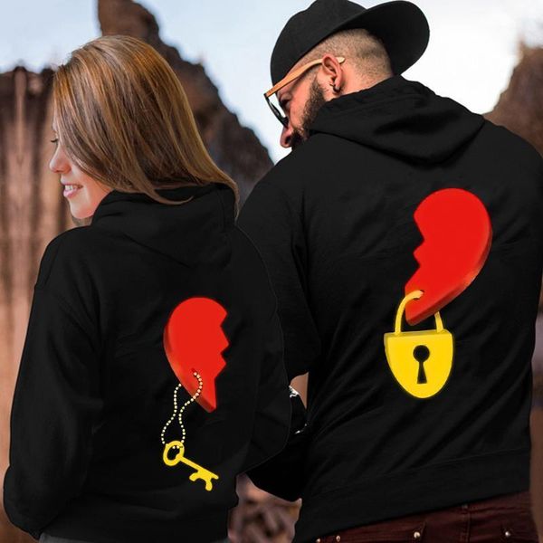 men's hoodies & sweatshirts couples lovers hooded sweatshirt casual pullovers tracksuits gift key printed oversized skateboard, Black
men's hoodies & sweatshirts couples lovers hooded sweatshirt casual pullovers tracksuits gift key printed oversized skateboard, Black