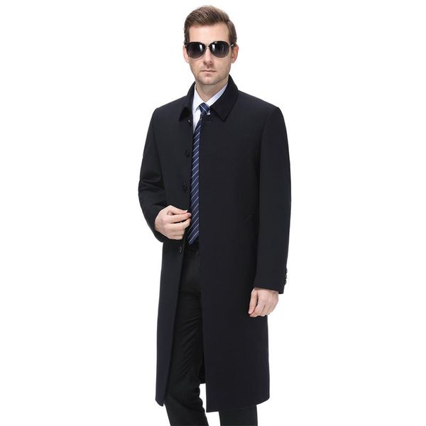 men's wool & blends autumn winter mens brand fleece jacket male overcoat casual solid slim collar coats long cotton trench coat streetw, Black
men's wool & blends autumn winter mens brand fleece jacket male overcoat casual solid slim collar coats long cotton trench coat streetw, Black