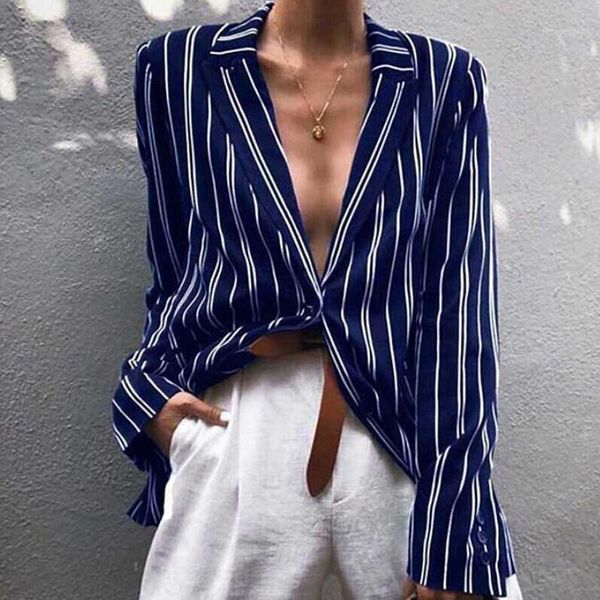 fashion women blouse elegant long sleeve striped shirt v neck office lady loose casual shirts streetwear plus size women's blouses, White
fashion women blouse elegant long sleeve striped shirt v neck office lady loose casual shirts streetwear plus size women's blouses, White