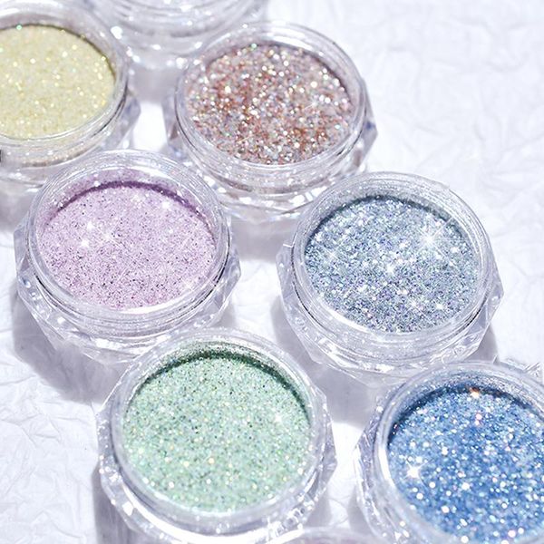 nail glitter 8 colors crystal diamond powder rainbow color shiny pigment holographic micro drill nails art decoration, Silver;gold
nail glitter 8 colors crystal diamond powder rainbow color shiny pigment holographic micro drill nails art decoration, Silver;gold